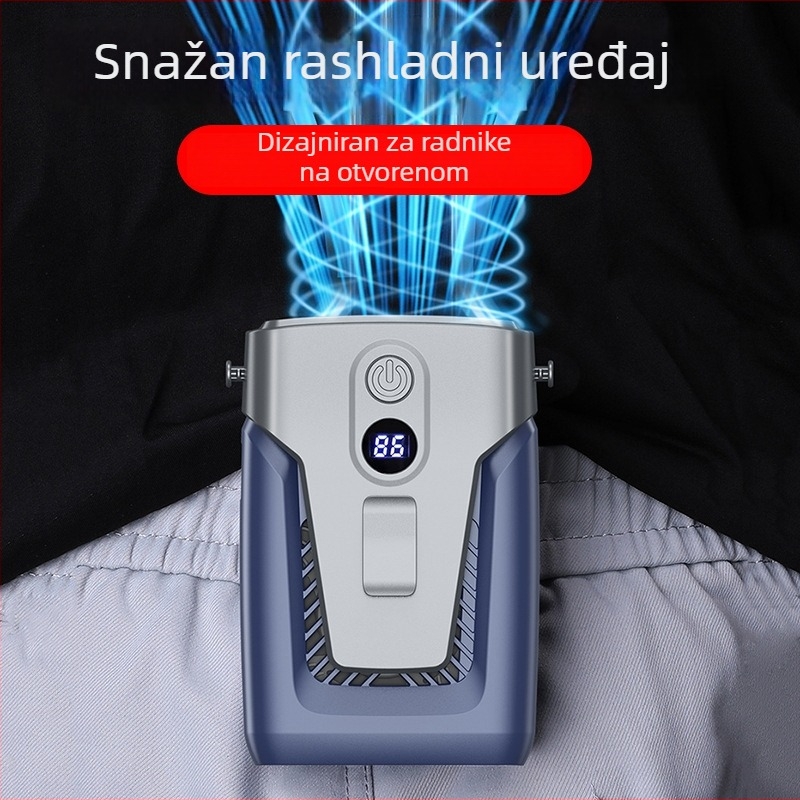 12000mAh pojasni ventilator bez lopatica, USB punjivi, prijenosni za vanjsku upotrebu, 3 brzine