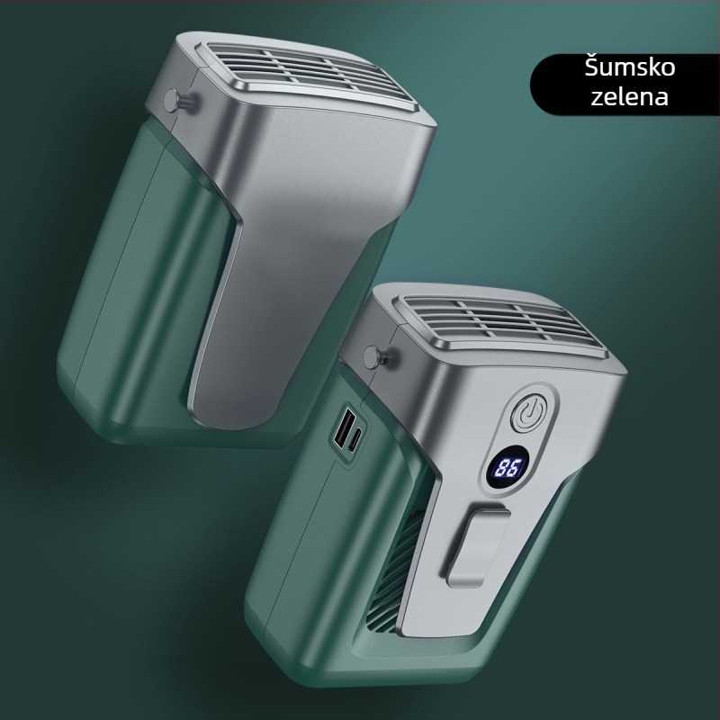 12000mAh pojasni ventilator bez lopatica, USB punjivi, prijenosni za vanjsku upotrebu, 3 brzine