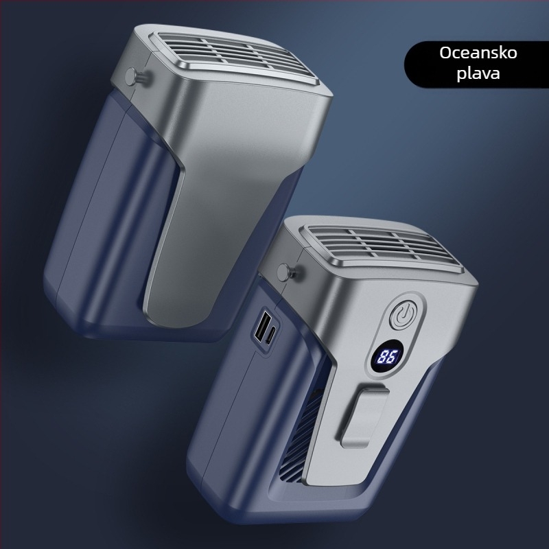 12000mAh pojasni ventilator bez lopatica, USB punjivi, prijenosni za vanjsku upotrebu, 3 brzine