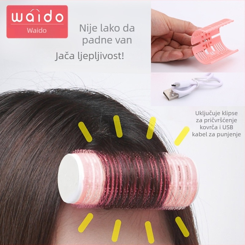 Samoljepljiva valjka za kosu – plastika/smola, 70 g, pakiranje 100 kom., WAIDO