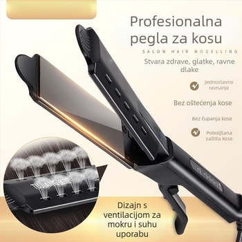 Profesionalna pegla za kosu za salon, nježna prema kosi, turmalinsko-keramičke ploče, za žene