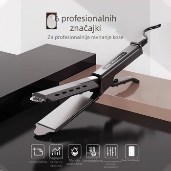 Profesionalna pegla za kosu za salon, nježna prema kosi, turmalinsko-keramičke ploče, za žene