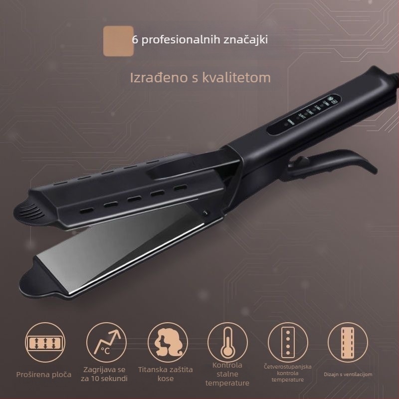Profesionalna pegla za kosu za salon, nježna prema kosi, turmalinsko-keramičke ploče, za žene