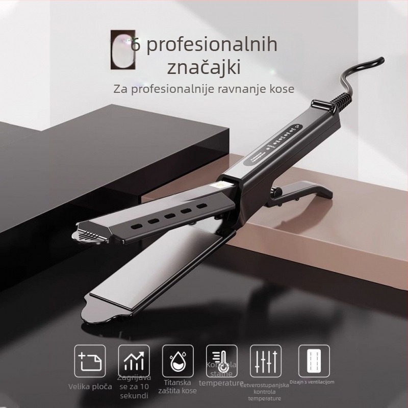 Profesionalna pegla za kosu za salon, nježna prema kosi, turmalinsko-keramičke ploče, za žene