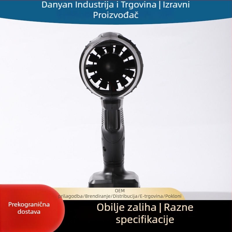 Bežični snažni puhač za lišće i vodu, punjiva litij baterija, 21V, vakuumska funkcija: Ne, ventilator industrijske klase