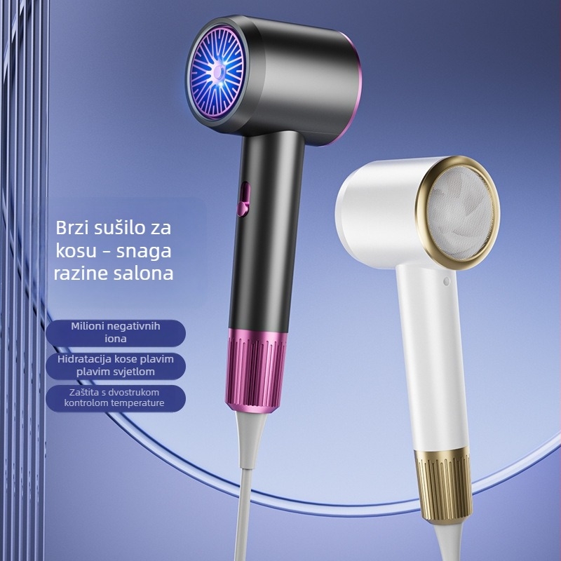 Sušilo za kosu s četkastim DC motorom, 1500W, 220V, hladan/topli zrak, zaštita od pregrijavanja