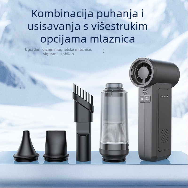 Ručni turbinski ventilator i usisivač prašine, mini usisavač za automobil, prijenosno