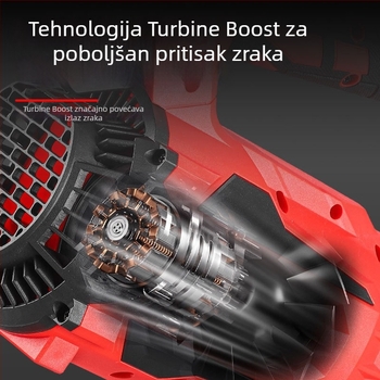 Visoko snažan bez četkaste litijske električne puhač za kućnu upotrebu – čišćenje snijega i puhavanje lišća, 220V, punjivi