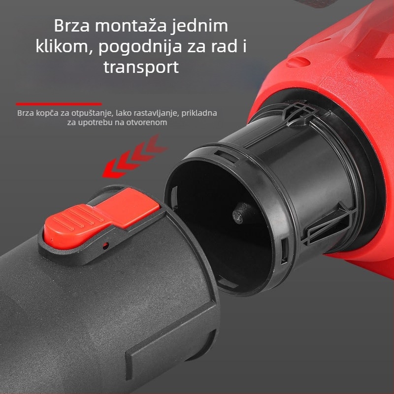 Visoko snažan bez četkaste litijske električne puhač za kućnu upotrebu – čišćenje snijega i puhavanje lišća, 220V, punjivi