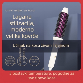 Električni uvijač za kosu s zaštitom od opeklina, negativni ioni, titanij-turmalinski premaz, promjer 16-20 mm, 10 razina temperature, 220V, 30W