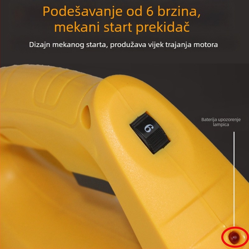 UPSPIRIT Industrijski punjivi fukač za snijeg i lišće, litij-ionska baterija, 220V