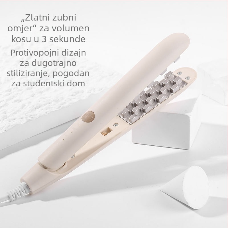 VBT 3-u-1 uređaj za stiliziranje kose: kovrče, ravnanje i volumen korijena – keramno grijanje, cilindar 21–30 mm, žično napajanje (AC), 15 postavki temperature, 110–240 V