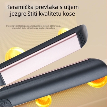 Dvostruko funkcionalno glačalo za kovrčanje i ravnanje kose s pločama od turmalinske keramike, 5 postavki temperature, 220V 45W, model V-2113