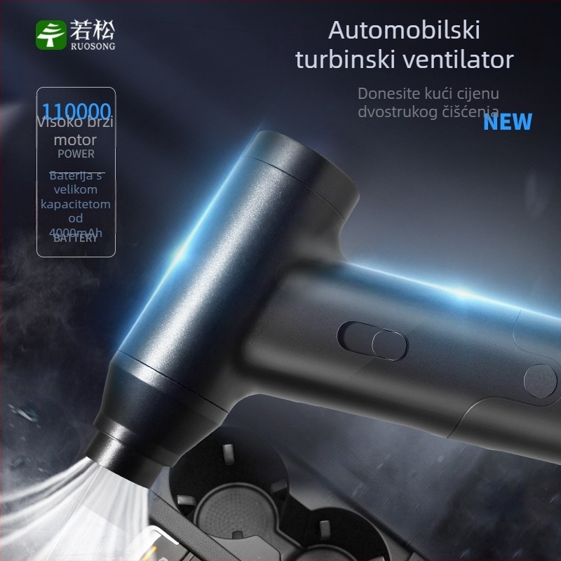 Ručno bežični usisavač za automobil i dom, visoke snage, prijenosni, višenamjenski (Nazivni napon: 5V)