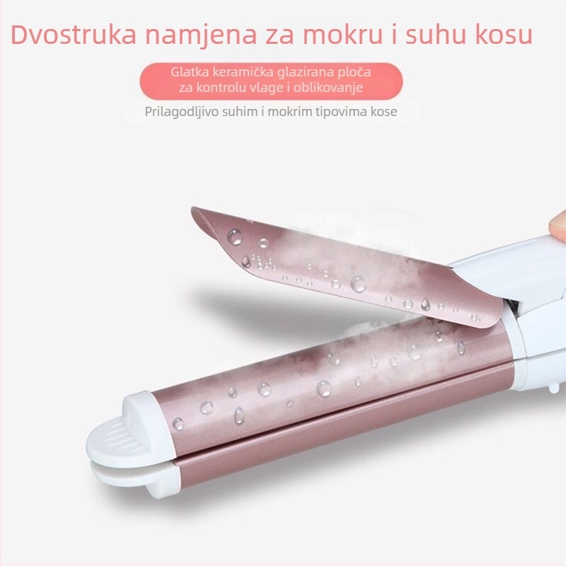 Kangfu 530 Električna kovrčava pegla – dvostruka uporaba za kovrčanje i ravnanje, veliki cilindar, kompaktni dizajn