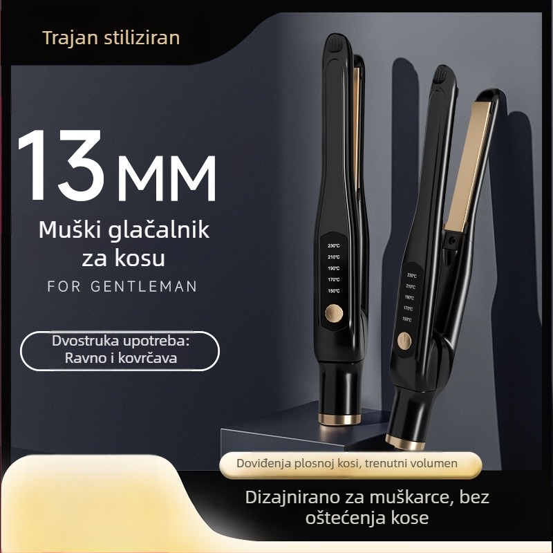 2-u-1 pegle za kosu i uvijač, keramijske ploče 16–20 mm, 55W, 100–240V, kompaktno i prijenosno, 10 postavki temperature
