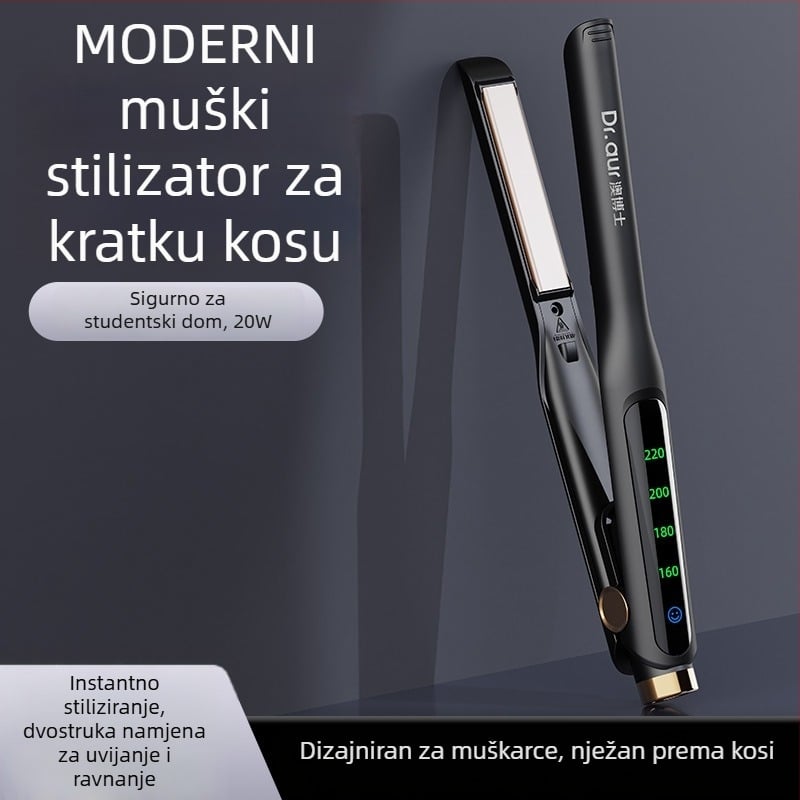 Zino dvostruko funkcioniranje: presa za kosu i uvijač s keramičkim premazom, 21–30 mm cilindar, 220V, 20W, 4 razine temperature, za mokre i suhe vlasi
