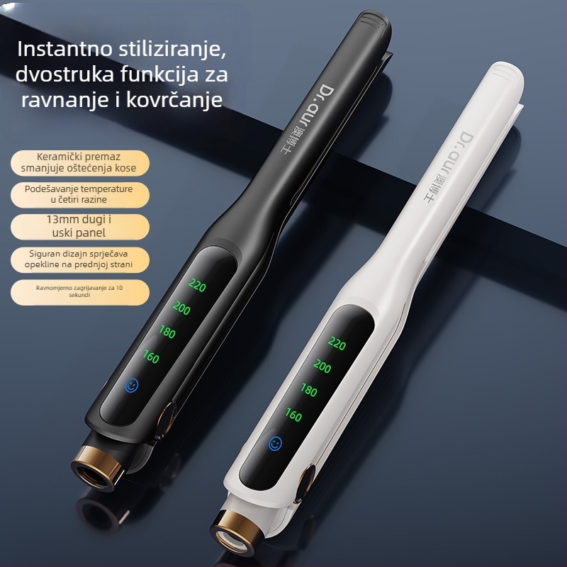 Zino dvostruko funkcioniranje: presa za kosu i uvijač s keramičkim premazom, 21–30 mm cilindar, 220V, 20W, 4 razine temperature, za mokre i suhe vlasi