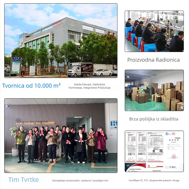 5-u-1 četka za toplu zrak s negativnim ionima i valovitim kovrčama, 750W AC četkasti motor, 110V, 3 brzine, zaštita od pregrijavanja