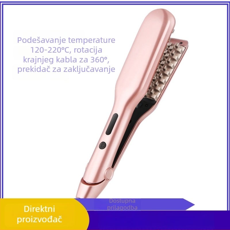 Uvijač za kosu s keramikim grijaćim elementom, 10 postavki temperature, 45W, 110–220V