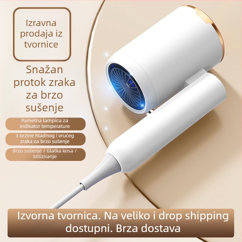 Sušilo za kosu L6, sklopivo, 2400W, 220V, hladan/topao zrak