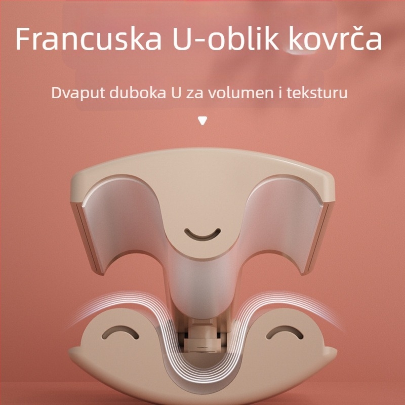 Bežični uvijač za kosu s prečnikom grijača <15 mm; materijal grijača: ekološki spoj; napajanje: litijeva baterija; njega kose