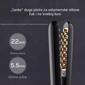 Yaruishi Mini Kukuruzni Uvijač Za Suhu Kosu – Protiv Opekline, Brzo Stiliziranje (<1 min), 220V, 25W