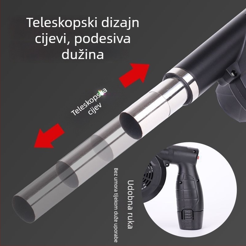 Vanjski ventilator za roštilj, 21V, punjivi bez žice, automobilski nosač, pokretanje vatre
