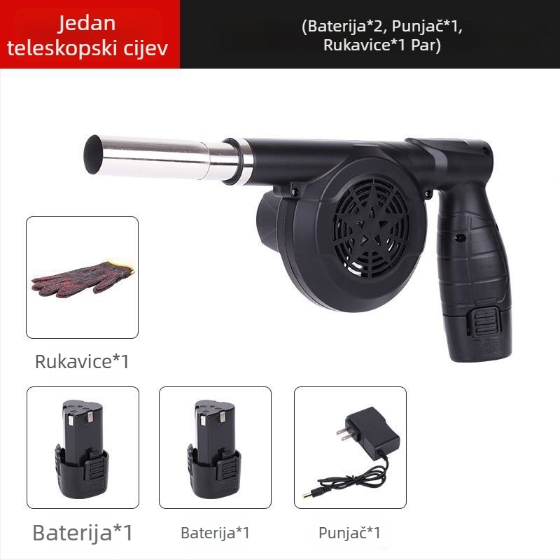 Vanjski ventilator za roštilj, 21V, punjivi bez žice, automobilski nosač, pokretanje vatre