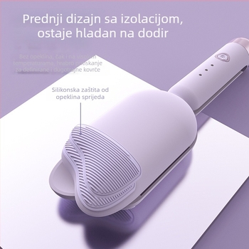 Egg Roll kovrčanje pegla s turmalinskim keramickim valjkom, 30W, 110-220V, 15 razina kontrole temperature, pogodno za mokru i suhu kosu, automatsko isključivanje