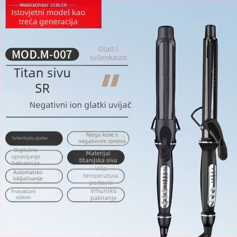 Električni uvijač za kosu s keramičkim valjkom, žično napajanje, 220V, 20W