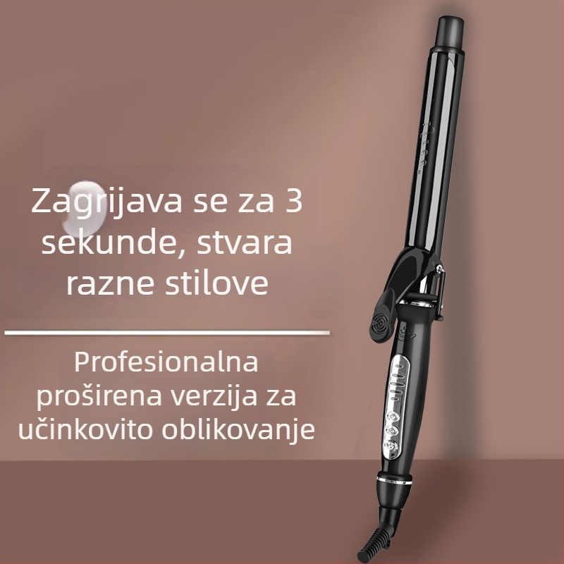 Električni uvijač za kosu s keramičkim valjkom, žično napajanje, 220V, 20W