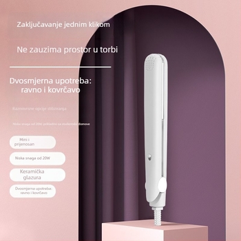 Mini 3-u-1 bežični uvijač i pegla za kosu, prijenosno za studentske domove, PTCS grijaći element