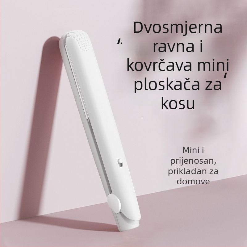 Mini 3-u-1 bežični uvijač i pegla za kosu, prijenosno za studentske domove, PTCS grijaći element