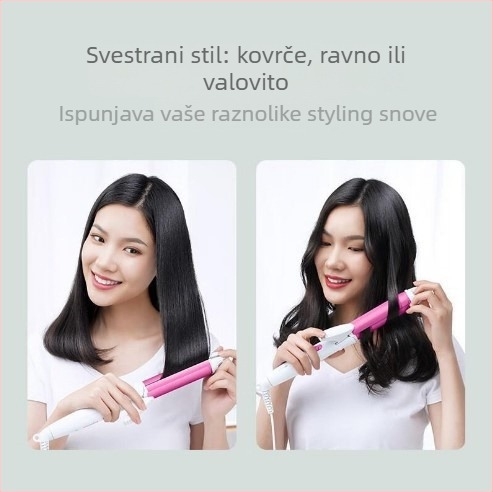 2-u-1 uređaj za kovrčanje i ravnanje kose, keramički grijač, promjer 15 mm, 220 V, 25 W