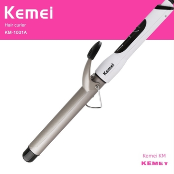 Kemei KM-1001A uređaj za kovrčanje kose s turmalinskim keramičkim grijajem, tehnologija negativnih iona, 10 razina kontrole temperature, žično napajanje 220V 30W