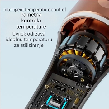 Uvijač za kosu – potpuno automatiziran, negativni ioni, keramni premaz, suho i mokro dvostruka uporaba, 3-stupanjsko podešavanje temperature