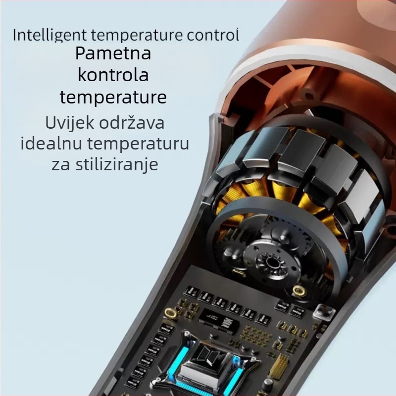Uvijač za kosu – potpuno automatiziran, negativni ioni, keramni premaz, suho i mokro dvostruka uporaba, 3-stupanjsko podešavanje temperature