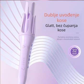 Električni uvijač za kosu, potpuno automatski za kovrčanje i ravnanje, titan-turmalinski premaz, promjer grijaćeg valjka 31 mm+, 40W, 220V, mokra i suha upotreba