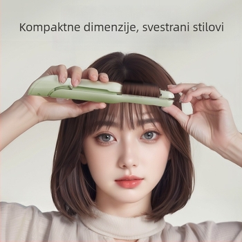 2-u-1 bežični curling i ravnanje, mini ploče s keramičkim premazom, toplinski element ispod 15 mm, litij baterija, višestruka regulacija temperature, brzo stiliziranje 1–2 minute