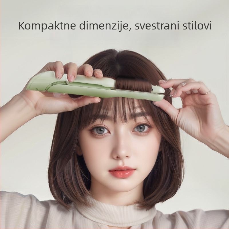 2-u-1 bežični curling i ravnanje, mini ploče s keramičkim premazom, toplinski element ispod 15 mm, litij baterija, višestruka regulacija temperature, brzo stiliziranje 1–2 minute