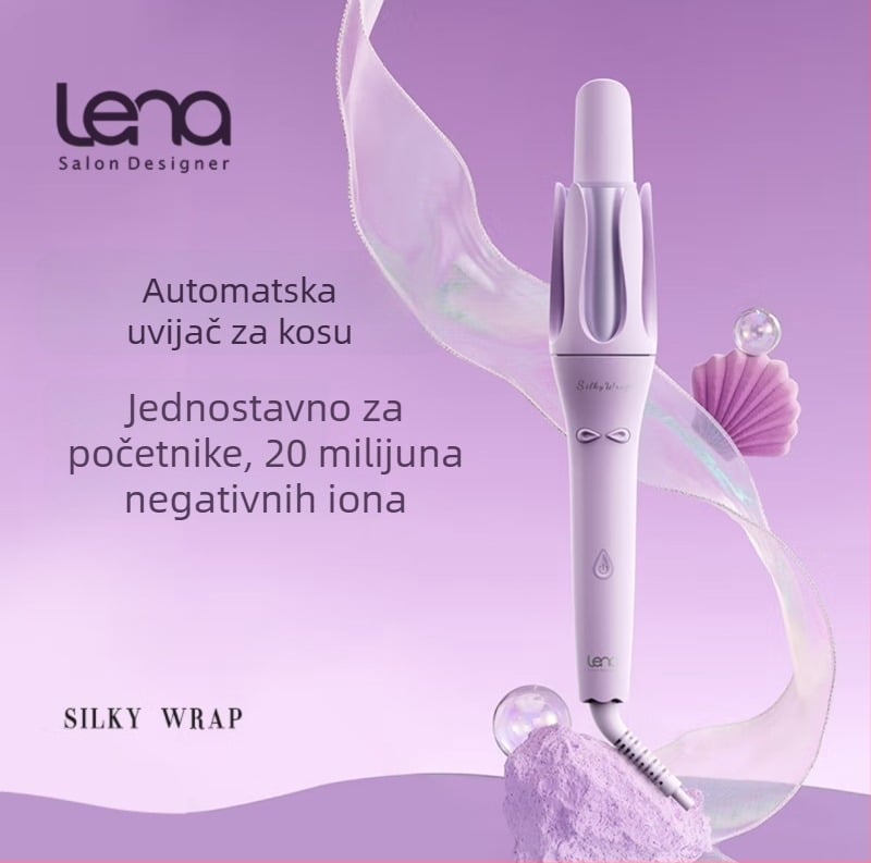 Lena Automatska kovrčava pegla za kosu, 3. generacija, negativni ioni, turmalinski keramički grijač, žično napajanje, 45W, 220V
