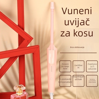 Uvijač za kosu s keramnim vodičem, podesiva temperatura, žično napajanje (AC), 20W, 220–230V