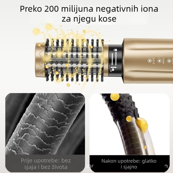 3-u-1 bežični češalj za kovrče i ravnanje kose s keramičkim grijačem, promjer 21–30 mm, 4 razine temperature