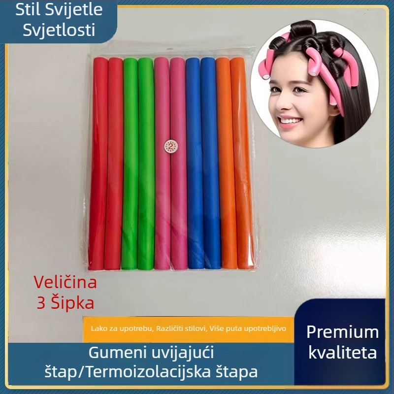 Gumeni uvijač za kosu, model br. 3, za kućnu upotrebu, Bright Sunshine