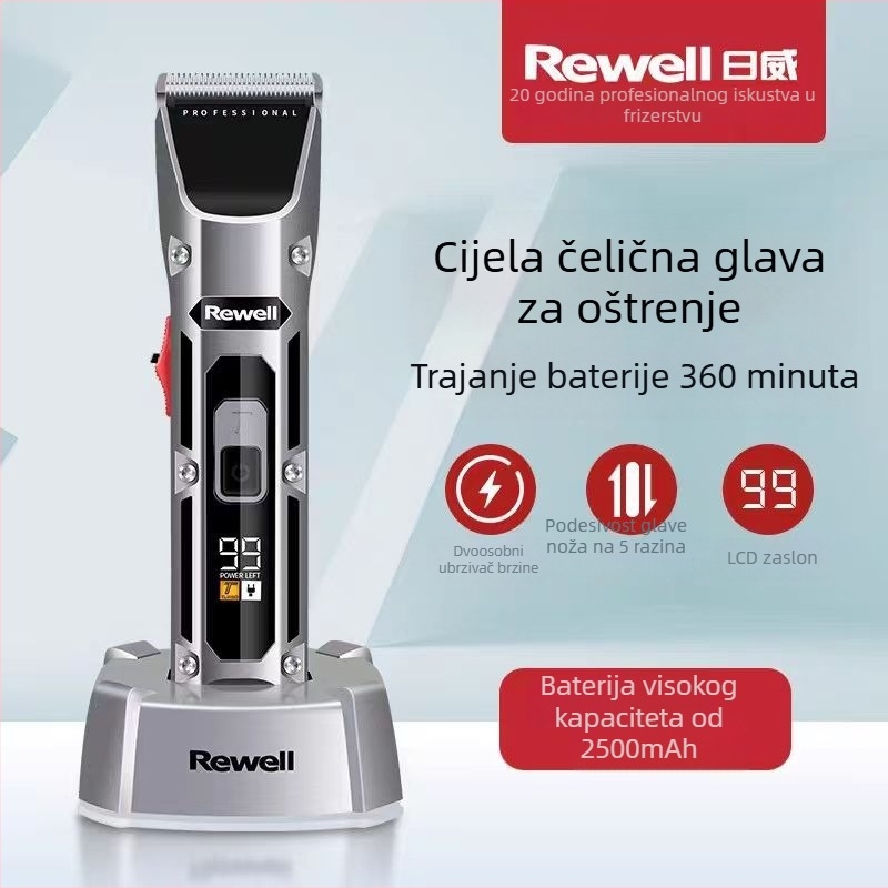 Prijenosni električni šišač za kosu F28, glava od titanijevog legura, izmjenjiva periva glava, ABS kućište, pogodan za kućne ljubimce