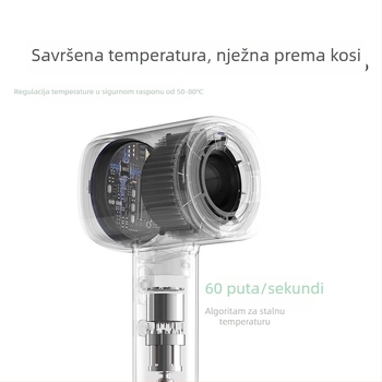 Bowwei B16 sušilo za kosu, bezčetkasti motor, 1600W, toplí/hlađi zrak, negativni ioni