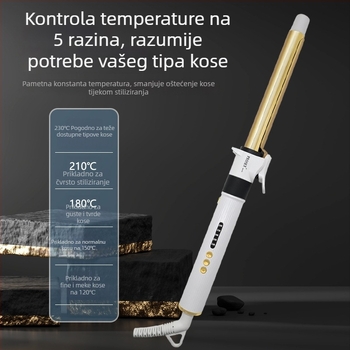 Uvijač za kosu s titanijskim premazom; kabelsko napajanje 220V; 45W; 10 razina regulacije temperature