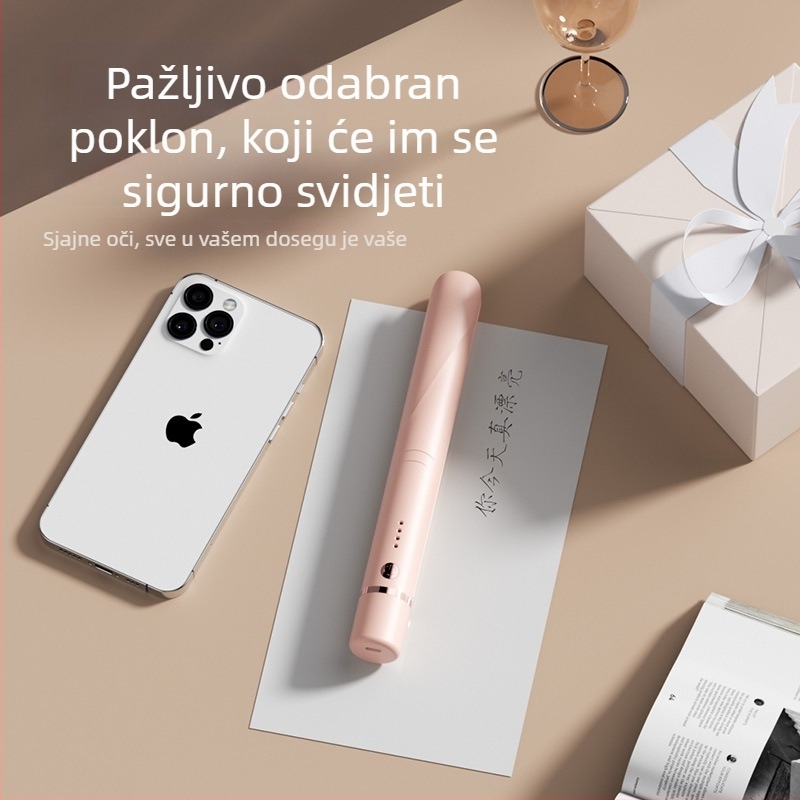3-u-1 bežični aparat za kosu s turmalinsko-keramičkom površinom – ravnanje i kovrčanje, promjer 31 mm+, 40W, 3.7V