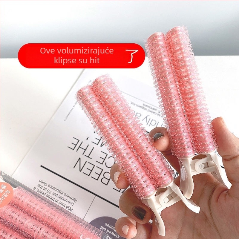 Han Hui Samoljepljivi valjak za kosu – zračni uvijač za šiške, lagan alat od plastike/smole